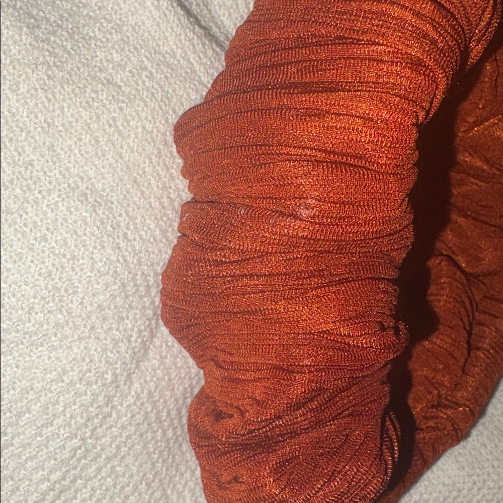 NWOT Anthropologie  Ruched  dark rust Headband - Picture 4 of 4